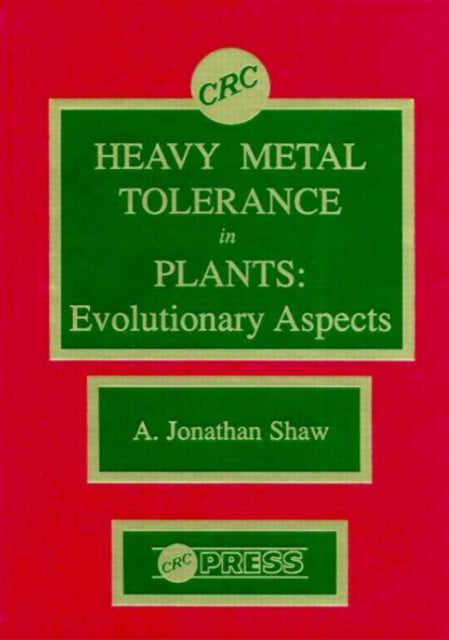 Book cover of: Heavy Metal Tolerance in Plants. By: Jonathan Shaw