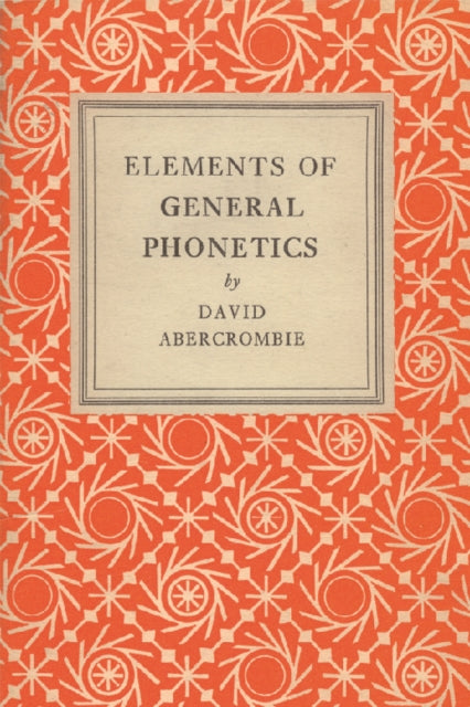 Book cover of: Elements of General Phonetics