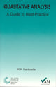 Book cover of: Qualitative Analysis. By: W. HARDCASTLE