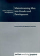 Book cover of: Mainstreaming Men into Gender and Development. By: Sylvia Chant