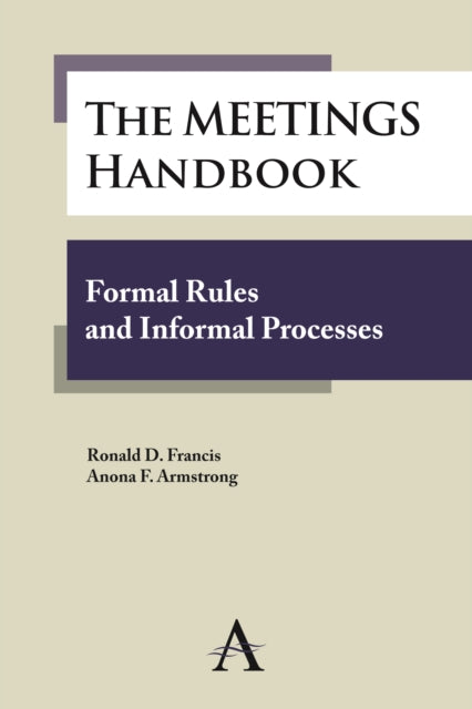 Book cover of: Meetings Handbook. By: Ronald D. Francis