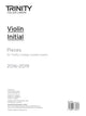 Book cover of: Violin Exam Pieces Initial 2016-2019. By: TRINITY COLLEGE LOND