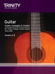 Book cover of: Trinity College London: Guitar & Plectrum Guitar Scales, Arpeggios & Studies Grades 6-8 from 2016. By: TRINITY COLLEGE LOND