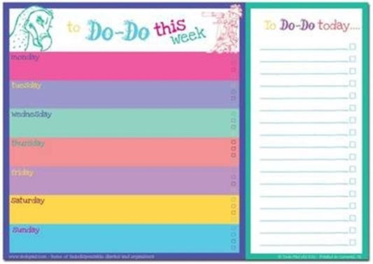 Book cover of: Dodo Daily to Do List Notepad (A4) Bright