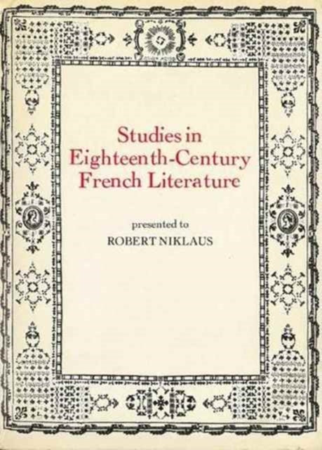 Book cover of: Studies in Eighteenth Century French Literature