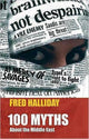 Book cover of: 100 Myths About the Middle East. By: Fred Halliday