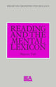 Book cover of: Reading and the Mental Lexicon. By: Marcus Taft