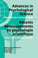Book cover of: Advances in Psychological Science, Volume 2