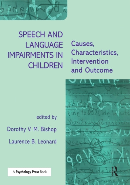 Book cover of: Speech and Language Impairments in Children. By: Dorthy Bishop