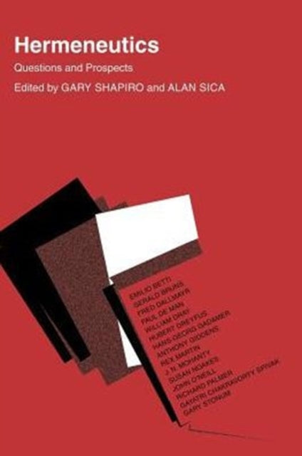 Book cover of: Hermeneutics. By: Gary Shapiro