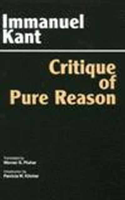 Book cover of: Critique of Pure Reason
