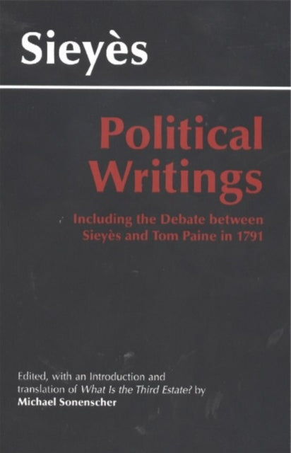 Book cover of: Sieyes: Political Writings. By: Emmanuel Joseph Sieyes
