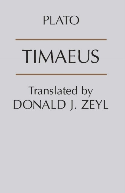 Book cover of: Timaeus