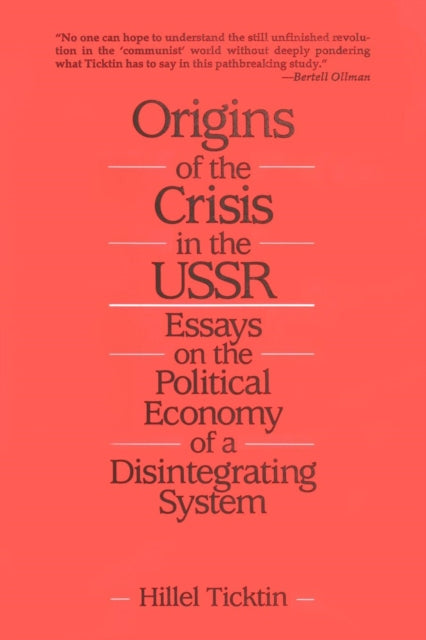 Book cover of: Origins of the Crisis in the U.S.S.R.