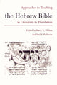 Book cover of: Approaches to Teaching the Hebrew Bible as Literature in Translation