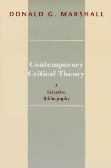 Book cover of: Contemporary Critical Theory