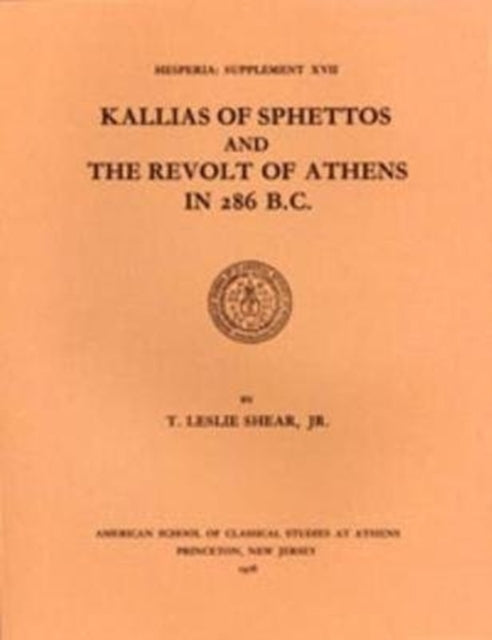 Book cover of: Kallias of Sphettos and the Revolt of Athens in 286 B.C.