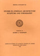 Book cover of: Studies in Athenian Architecture, Sculpture, and Topography Presented to Homer A. Thompson. By: American School of Classical Studies at