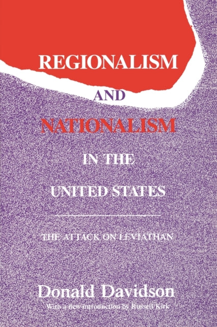 Book cover of: Regionalism and Nationalism in the United States