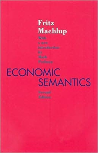 Book cover of: Economic Semantics