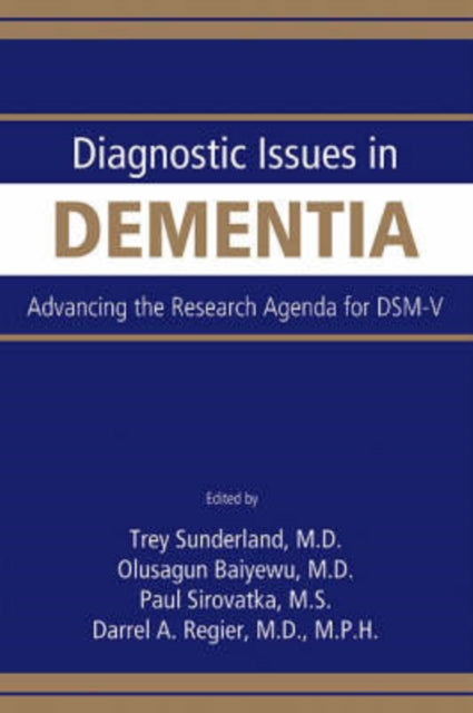 Book cover of: Diagnostic Issues in Dementia