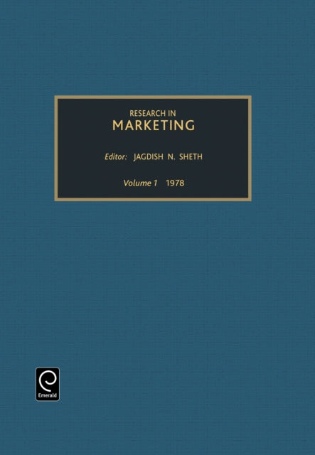 Book cover of: Research in marketing. By: Jagdish N. Sheth