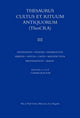Book cover of: Thesaurus Cultus et Rituum Antiquorum V3. By: Bertrand Jaeger