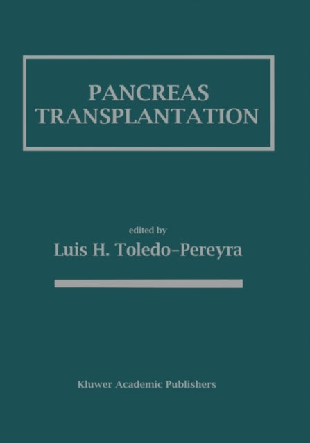 Book cover of: Pancreas Transplantation