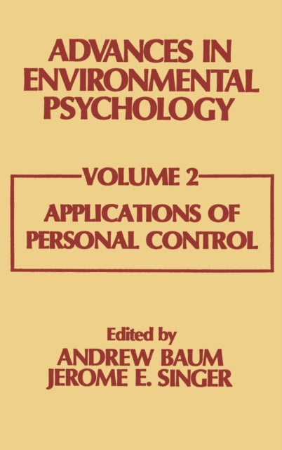 Book cover of: Advances in Environmental Psychology