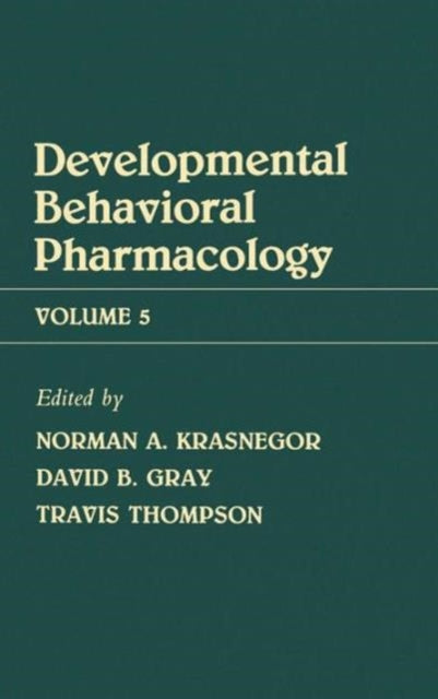 Book cover of: Advances in Behavioral Pharmacology