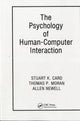 Book cover of: Psychology of Human-Computer Interaction