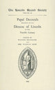 Book cover of: Papal Decretals relating to the Diocese of Lincoln in the 12th Century. By: Eric Waldram Kemp