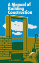 Book cover of: Manual of Building Construction