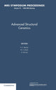 Book cover of: Advances in Structural Ceramics: Volume 78. By: Paul F. Becher