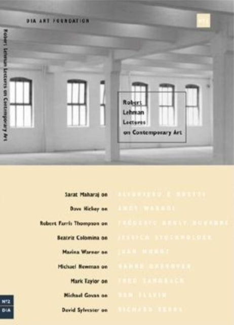 Book cover of: Robert Lehman Lectures On Contemporary Art No. 2
