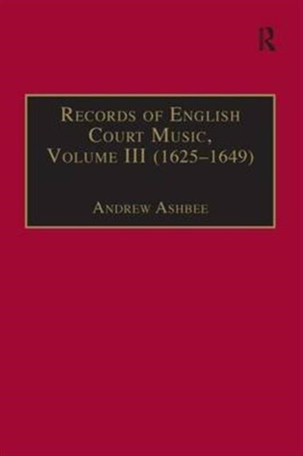 Book cover of: Records of English Court Music. By: Andrew Ashbee