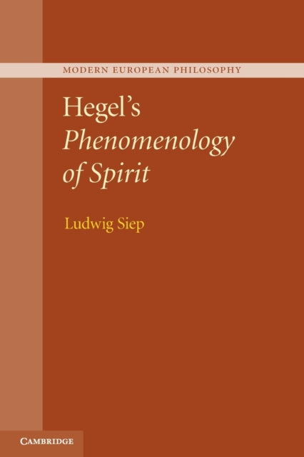 Book cover of: Hegel's Phenomenology of Spirit. By: Ludwig Siep