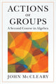Book cover of: Actions of Groups. By: John McCleary