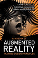 Book cover of: Handbook of Augmented Reality Training Design Principles. By: Laura G. Militello