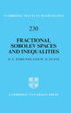 Book cover of: Fractional Sobolev Spaces and Inequalities. By: D. E. Edmunds