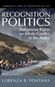 Book cover of: Recognition Politics. By: Lorenza B. Fontana