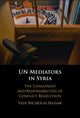 Book cover of: UN Mediators in Syria. By: Fadi Nicholas Nassar
