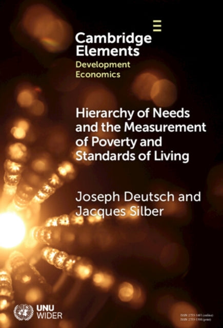 Book cover of: Hierarchy of Needs and the Measurement of Poverty and Standards of Living