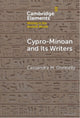 Book cover of: Cypro-Minoan and Its Writers. By: Cassandra M. Donnelly