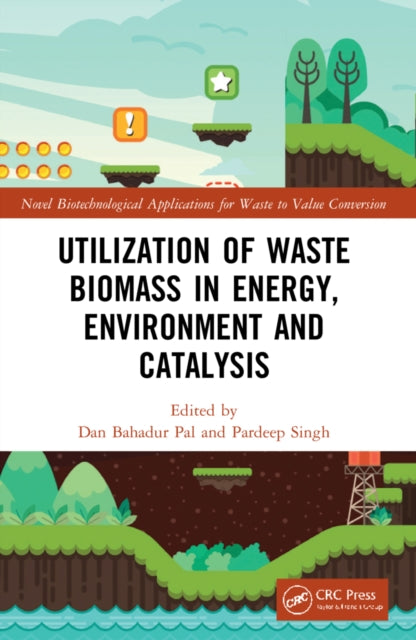 Book cover of: Utilization of Waste Biomass in Energy, Environment and Catalysis. By: Dan Bahadur Pal