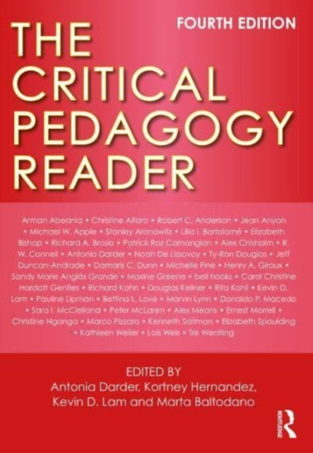 Book cover of: Critical Pedagogy Reader. By: Antonia Darder