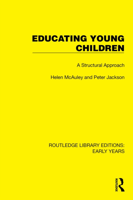 Book cover of: Educating Young Children. By: Helen McAuley