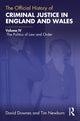 Book cover of: Official History of Criminal Justice in England and Wales. By: David M. Downes