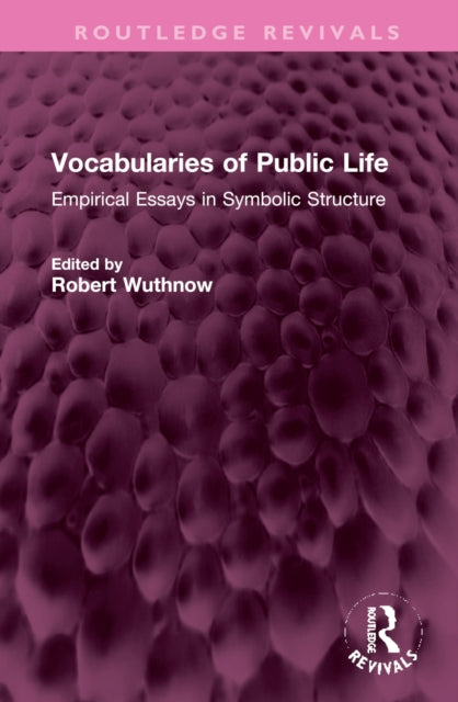 Book cover of: Vocabularies of Public Life. By: Robert Wuthnow