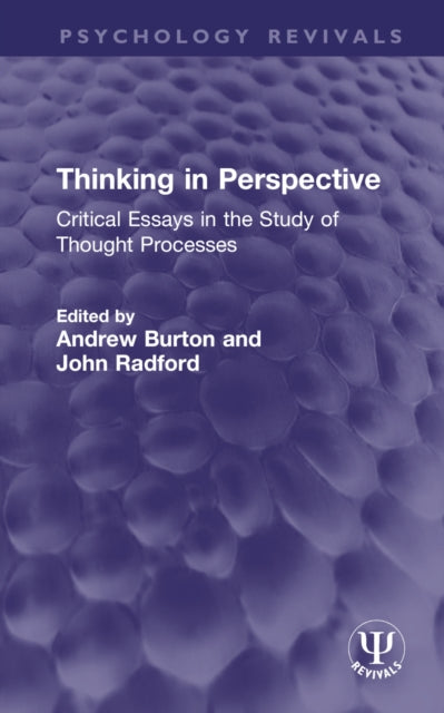 Book cover of: Thinking in Perspective. By: Andrew Burton